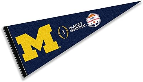 Мичиганская екип от University Wolverines 2022 ОПР Полуфинальный Мач Вимпел Флаг