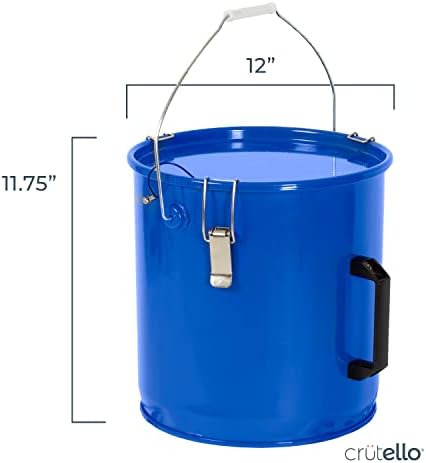 Кофа за премахване на мазнини Crutello - Контейнер за транспортиране на масла за фритюрник с обем 6 Литра с запирающейся капак за горещо растително масло
