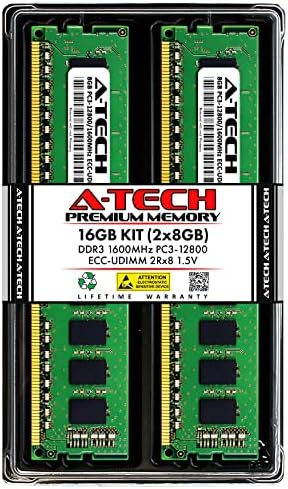 Комплект оперативна памет A-Tech обем 16 GB (2x8 GB) за HP Business dc7800 - DDR3 1600 Mhz PC3-12800 ECC, Без буфериране UDIMM 2Rx8 1.5 V - Сървър