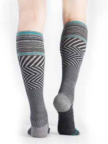 Компресия Чорапи JAVIE от 76% Мериносова вълна 15-20 мм живачен стълб.календар. с бесшовным Пръсти, за Жени и Мъже