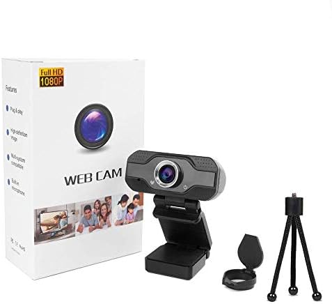 Уеб камера IPPON 1080P с микрофон, Уеб Камера, за настолен компютър, Преносим КОМПЮТЪР, USB-Уеб камера за стрийминг/видео разговори/запис/конференция, Съвместимо с Windows / Mac