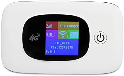 VSVABEFV LTE 4G WiFi Пътен рутер със слот за СИМ-карта, Отключени Преносими устройства за достъп до Wi-Fi интернет за пътуване, поддръжка на мрежово диапазон B2/B4/B5/B12/B17, устройс?