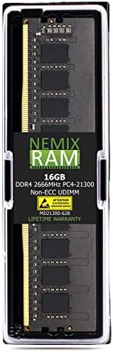 Upgrade на ram NEMIX 16 GB DDR4-2666 PC4-21300 без ECC UDIMM без буфериране с подмяна на Dell PowerEdge T40 Tower за Dell SNPTP 9W1C/ 16G AA335286