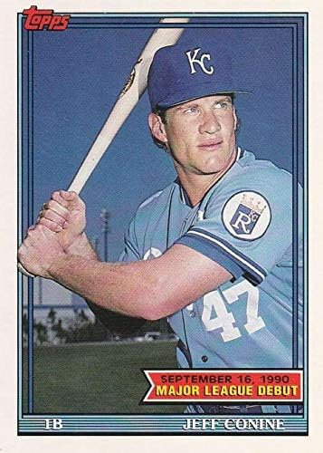 1991 Topps Дебют 1990 34 Джеф Конин Канзас Сити Роялз (дебют в МЕЙДЖЪР лийг бейзбол сезон 1990) Бейзболна картичка на МЕЙДЖЪР лийг бейзбол NM-MT