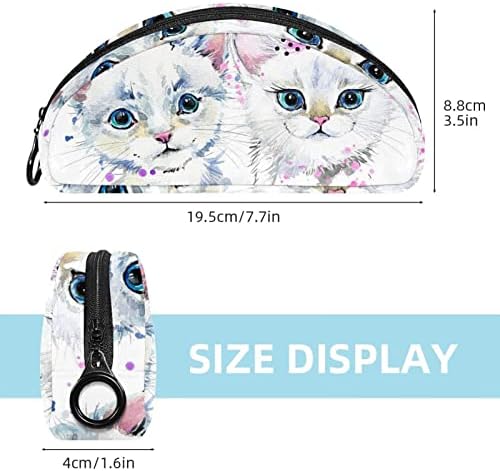 Чанта за Моливи Сладък Котка Мека Чанта с Цип Организатор на Моливи, Чанта За Грим