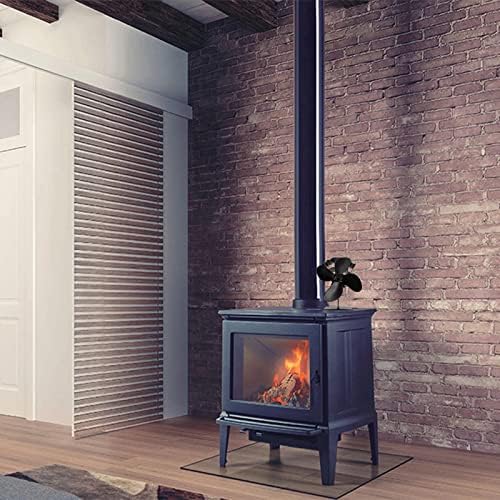 Вентилатор за печка с 4 остриета dsfen, работещ на топлинна енергия, безшумен еко-вентилатор за изгаряне на дървесина в камината, за ефективно разпределение на топлин?