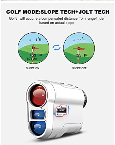 n/a Телескопична Далекомер, Далекомер за голф 600 м с вибрация Заключване на отметката наклон (Цвят: A, размер: 600 м)