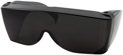 Защитни очила Wise Eyewear Черен цвят се поставят на върха на слънцезащитните очила - Увийте около слънчеви очила - Хората, които носят очила по рецепта на слънце