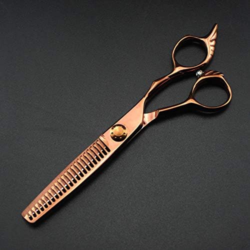 Ножица за подстригване на коса, 6-инчов професионален японски 440c Бронзови ножици за коса филировочные фризьорски ножици за подстригване на коса набор от фризьорски ножици (Цвят: Филировочный)
