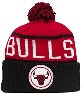 Вязаная шапка с белезници Chicago Bulls Mitchell & Ness NBA High Current 5