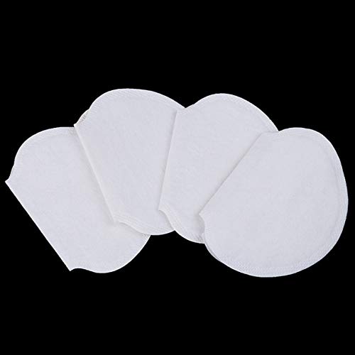 Памучни тампони WellieSTR WHITE за подмишниците [100шт/50 чифта] Съхранявайте под мишниците пресни, отсъждайте риза, петна От пот, изправи се с прекомерно потоотделением за Еднократна употреба памучни тампони.
