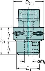 Е sandvik Коромант C5-131-00060-375 Стоманена Адаптер Coromant Capto до Цилиндрическому хвостовику, Неутрален Парче (опаковка по 1 парче)