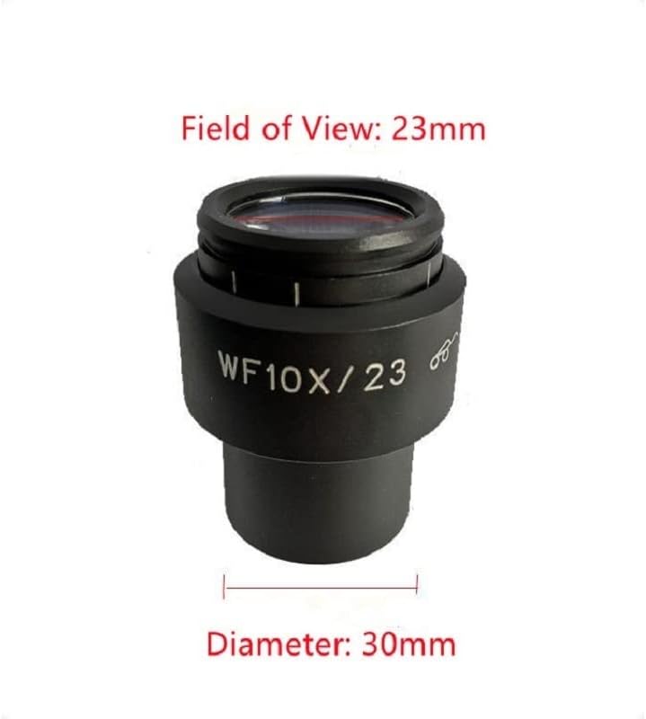 Аксесоари за микроскоп Smicroscope за възрастни за Стереомикроскопа с окуляром WF10X, WF12.5X, WF15X, WF20X, WF25X, WF30X, Диаметър 30 мм, Диоптрийный Регулируема Широкоъгълен микроскоп с висока точка на преглед (Цвят: