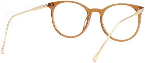 Zeelool Класически Кръгли Очила Без рецепта, Метални Рамки за Очила с Фитил за Жени и Мъже Lenid ZWA311167