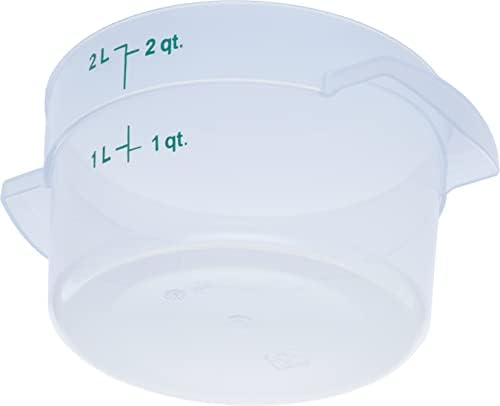 Пластмасова Кръгла Контейнер за съхранение на хранителни продукти CFS StorPlus, 2 Литра, Прозрачна