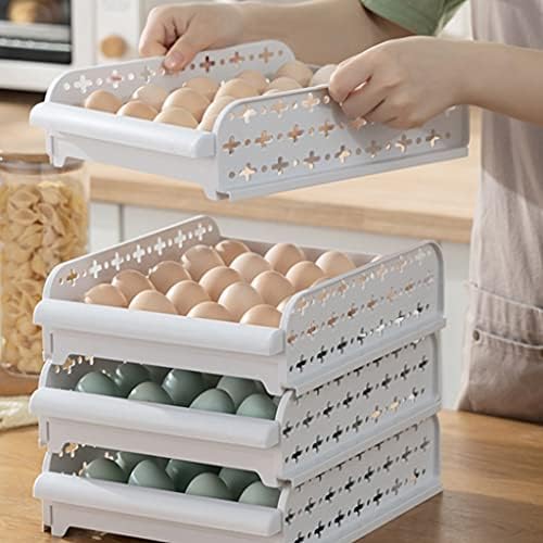 PDGJG Рафтове За яйца Пластмасова Кутия За Съхранение на Контейнер Кутия За Съхранение, Кутия За Хладилника 20 Окото на Домакински, Кухненски Кутия За Съхранение на Инструмент За Събиране на Яйца
