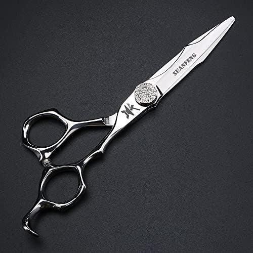 Ножици за стригане на CNC Занаятите 6 инча От стомана JP440C Професионални Ножици За Подстригване на Коса и филировочные Ножици, Инструмент За Моделиране на Косата Ножи