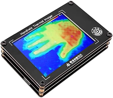 AREPAS MLX90640 Цифров Инфрачервен Тепловизор с 3,4 инчов LCD дисплей, Преносими Инфрачервени Датчици за Температура, Инструмент за Откриване на Тепловизора