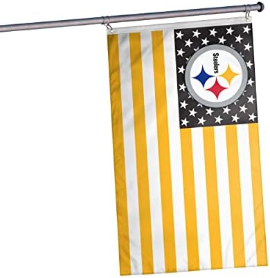 Питсбърг Стийлърс NFL Американски Звезди Странично Флаг