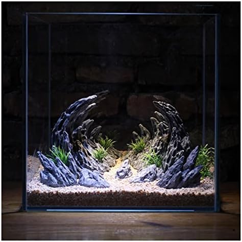 Декоративен аквариум за риби в каменната каньона SDFGH, на фона на малките бижута във формата на каменна пързалки (цвят: D, размер: голям)