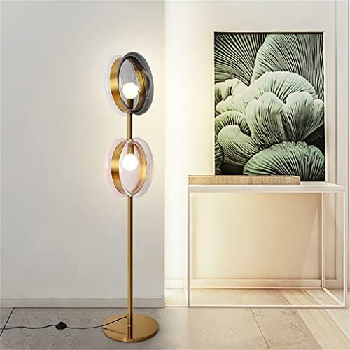 ZLXDP под лампа Led с подсветка, Стъклен под лампа, Скандинавски под лампа, Дизайнерски лампи за Дневна Цвят: E, размер: 165 см)