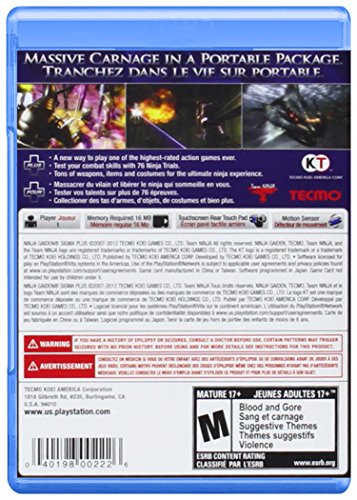 Ninja Gaiden Sigma Plus - Игрална конзола PlayStation Vita