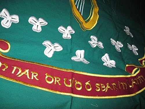 AES 3x5 69-та Ирландски Полк-Бригада Ирландски полк Бродирана Изработена Флаг от Памук, 3 'x5' Банер