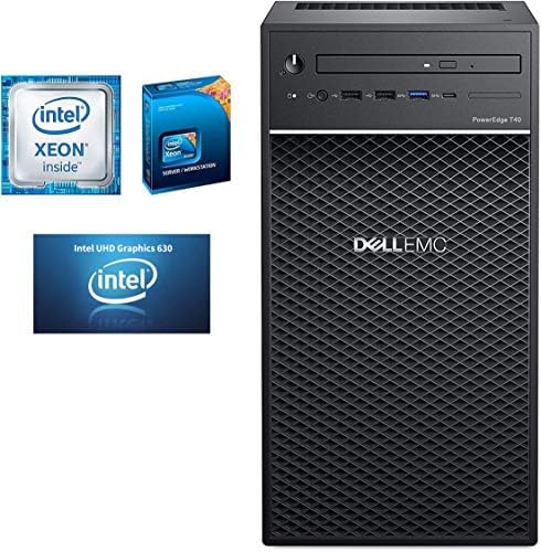 2020 Dell PowerEdge T40 BTX Мощен бизнес-сървър премиум-клас на Intel Quad-Core Xeon E-2224G с честота до 4.7 Ghz 32 GB оперативна памет DDR4 UDIMM 2 TB 7200 Об/мин Хард диск SATA UHD P630 DVD RW без операционна система,