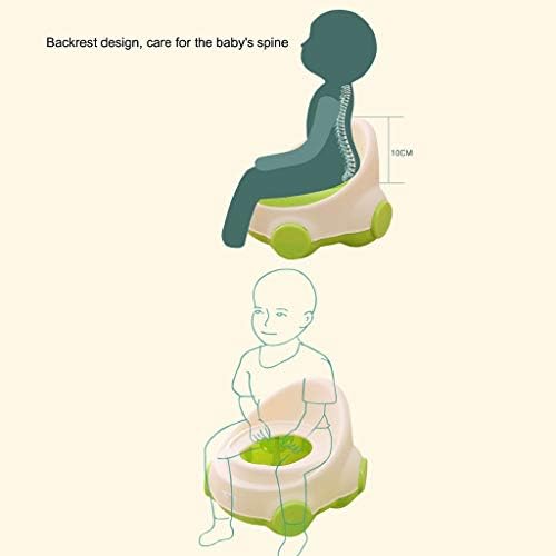 Преносим Тренировъчен стол за тоалетна за малки момчета и момичета, Милото седалка за приучения към Гърне за Бебета и малки деца Преносим (Цвят: зелен)
