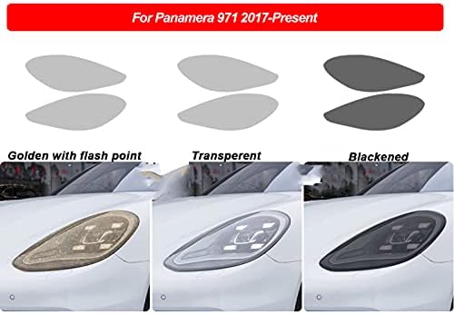HLLebw Автомобили на Прожекторите Оттенък на Черна Защитно Фолио Прозрачен Стикер TPU за Porsche Panamera 971 2017 2018 2019 2020 2021+