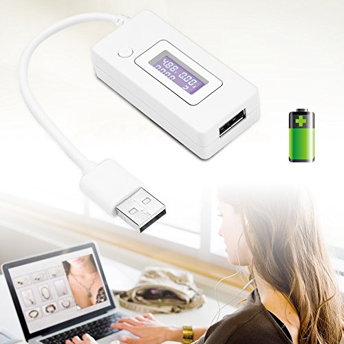 USB Метър, Цифров USB Измерване на ток и напрежение, Тестер за Мултицет, 4V-30V 0-3A USB Детектор на Капацитета на ток и напрежение LCD Дисплей