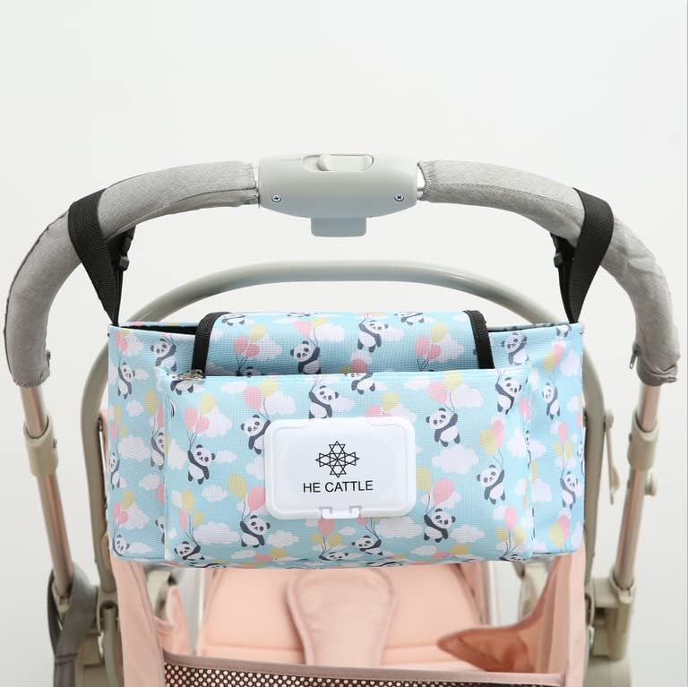Органайзер за детска количка Sluxa, нескользящая универсална детска количка caddy, чанта за памперси, поставка за чаши за детски стаи....