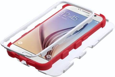 Защитно покритие за хибриден телефон Asmyna Samsung G920 Galaxy S6 от Каучук ТУФ - на Дребно опаковка - Черна