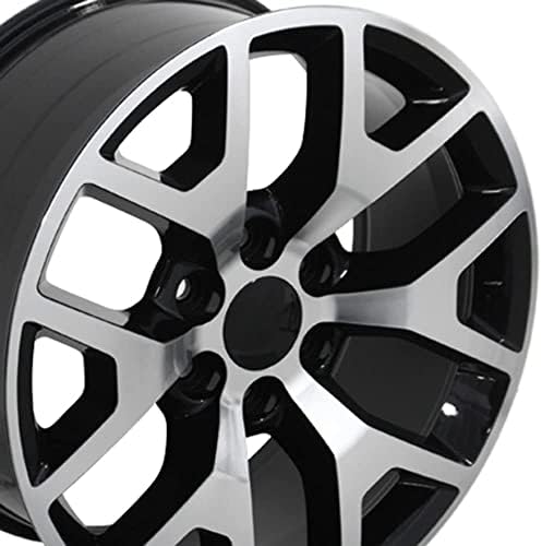 OE Колела LLC 20-инчови Джанти Подходящи за GMC Sierra Honeycomb Wheel CV92 20x9 Mach'd Wheel Холандер 5656