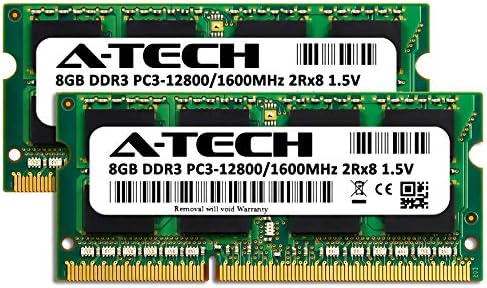 Комплект оперативна памет A-Tech обем 16 GB (2x8 GB) за HP/Compaq ZBook 17 - DDR3 1600 Mhz PC3-12800 без ECC SO-DIMM 2Rx8 1,5 - Лаптопи и преносими компютри книжки