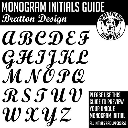 Стъклена По Халба Spotted Dog Company с Лична Выгравированной Монограм на 25 грама, Bratton