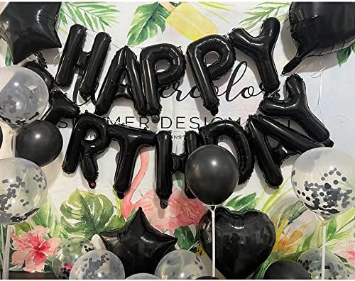 Сладки, Украса за парти на 29-ти Рожден ден, Черни балони с номер 29, 29-та Балони от Mylar от фолио, Латексови Балони, Страхотни Подаръци на 29-ти Рожден ден за момичета, жени, мъже, Подпори за Фотосесия