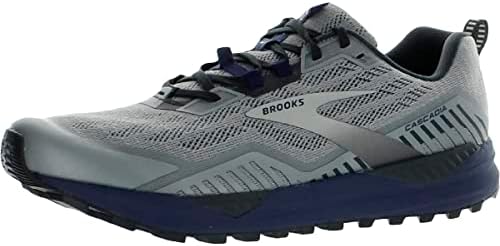 Brooks Men ' s Cascadia 14, Черен/Цвят Воронова Крило/С чери домати, Средно