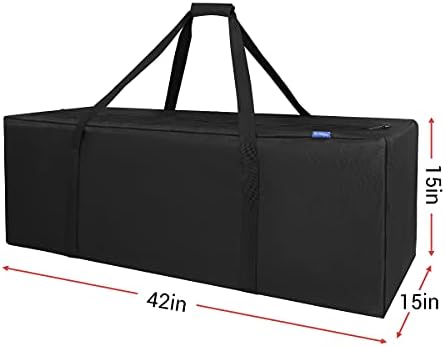 Спортна чанта COOLBEBE 42 - 150-литровата Много Голяма Пътна чанта за багаж с подобрена цип, здрав и водоустойчив, черна