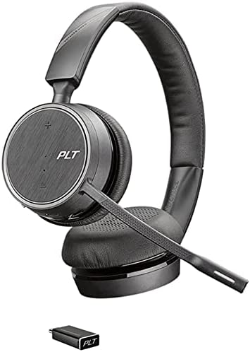 Plantronics - Voyager 4220 UC USB-C (Поли) - Bluetooth с две слушалки (стерео) Слушалки - се Свързва с PC, Mac и тенис на телефона - намаляване на шума - Работи с отбора, мащабиране и много други