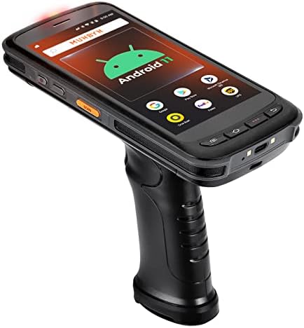 Баркод скенер MUNBYN Android Android 10, памет 3 + 32G и 1D / 2D QR скенера на Zebra с пистолетной дръжка Android 11