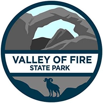 стикер fagraphix Valley of Fire State Park Стикер на Самозалепващи nv Парк на щата Невада Езерото Мийд Ширина 1,25 инча