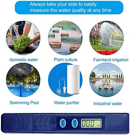 YIISU QUKPLL Цифров Рн-метър Ph на Водата Тестов Комплект за Домашно Тестер за Качеството на Водите Тип Писалка с