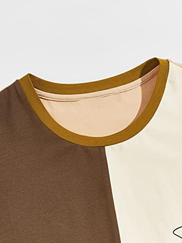 SOLY HUX Мъжка Тениска с къс ръкав в цвят Блок, Ежедневни тениски С Писмото принтом