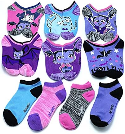 Disney Junior Vampirina 10 x Чорапи за момичета 4-6 размер Обувки 7-10