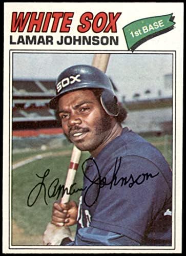1977 Топпс # 443 Ламар Джонсън Чикаго Уайт Сокс (бейзболна карта) в Ню Йорк Уайт Сокс