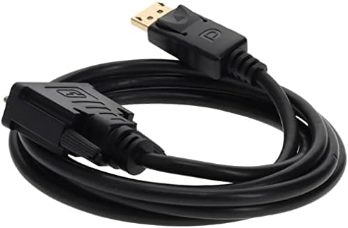 5PK 10 фута Конектора DisplayPort 1.2 за свързване на DVI-D Dual Link (24 + 1 пин), черни кабели, за които се изисква DP ++ за резолюция до 2560x1600 (WQXGA)