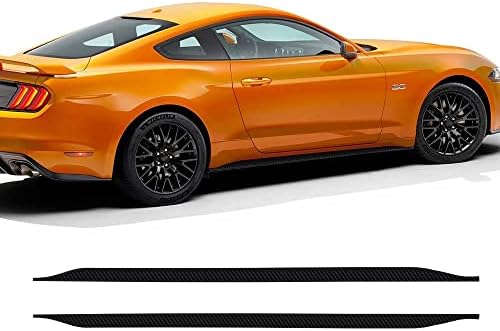 Charminghorse 2 Бр. Колата 5D Винил От Въглеродни Влакна Mustang GT Странични Ленти Перекидная Панел Етикети Етикети за Ford Mustang 2015 2017 2018 2019 Аксесоари