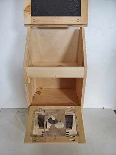 Подаръци за една селска плевня, направени амишами, незаконченная борова 2-врати кутия за зеленчуци с отделения за хляб за съхранение в кухнята