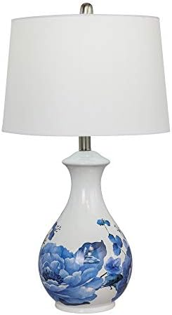 Керамична Настолна лампа Martin Tools Richard W-8532, Синьо